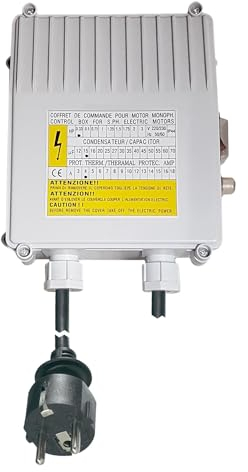 Anschlussbox für BRUNNENPUMPE TIEFBRUNNENPUMPE TAUCHDRUCKPUMPE PUMPE Brunnen-Star-Die ENERGIE-SPAR-TIEFBRUNNENPUMPE aus hochwertigem EDELSTAHL, TAUCHDRUCKPUMPE (250-4)