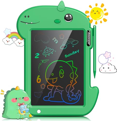 LCD Drawing Tablet for Kids Toddler Dinosaur Toys for 3 4 5 6 7 8 Year Old Boys Girls Birthday Gifts 8.8 Writing Tablet Drawing Pad for Kids Doodle Pad Drawi Board Travel Toys for Toddlers