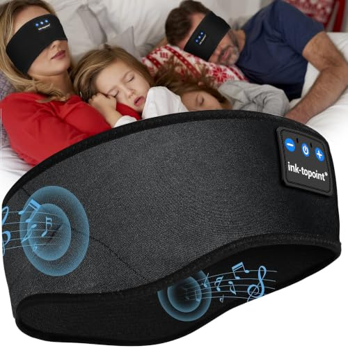 ink-topoint Sleep Headphones Bluetooth Headband for Side Sleepers