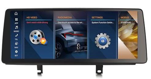 Erisin 12,3 8-Core 8GB+128GB Android 14 GPS Navegación Estéreo de Automóvil para BMW Serie 3 F30 F31 F34 Serie 4 F32 F33 F36 M3 M4 NBT Soporta IPS iDrive CarPlay Android Auto Bluetooth WiFi Canbus