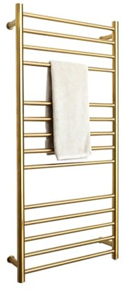 Electric Heated Towel Rack, 162W Heated Towel Rail Ladder-Shaped Radiator Towel Rail Household 100-240V Multilayer Electric Towel Warmer Rack with Thermostat Wall Mounted Electric Towel Radiator