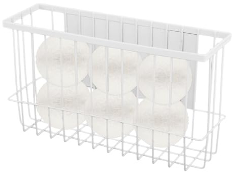 Magnetic Dryer Ball Holder, Dryer Balls Storage Basket Container Magnetic Lint Bin and Dryer Ball Holder for Laundry Room Organization and Storage (Balls Not Included)