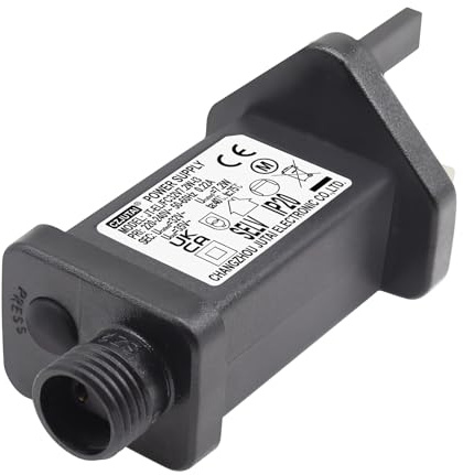 32V 7.2W String Lights Indoor-Outdoor Power Adapter for CZJUTAI JT-EL/FC-32V7.2W-IP20 Christmas Lighting, with Multifunction Control Button (ScrewSocket(Switched-mode))