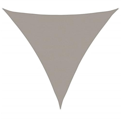 vidaXL Vela Parasole 160 g/m² Triangolare 5x5x5 m in HDPE, Vela ombreggiante, Ombra da Patio, tettoia ombreggiante, Vela da Giardino, tettoia
