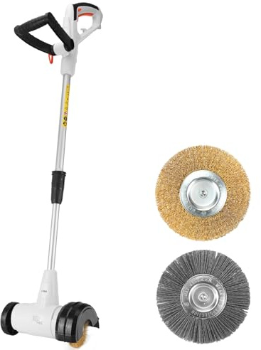LIGO Electric Weed Sweeper 400W motor, 2pcs Weeder Brushes, Corded Patio Cleaner, Weeding Remover for Garden, Slabs, Driveway, Art No.DT3000