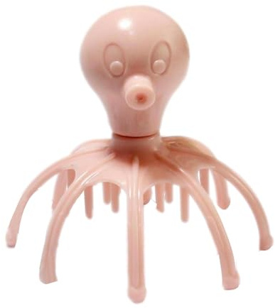 Masajeador de cuero cabelludo de pulpo, masajeador portátil de mano de | cabeza, garra de pulpo, rascador de cabeza de dedo, bolas de rodillo, rascador de masaje para relajación y reducción del