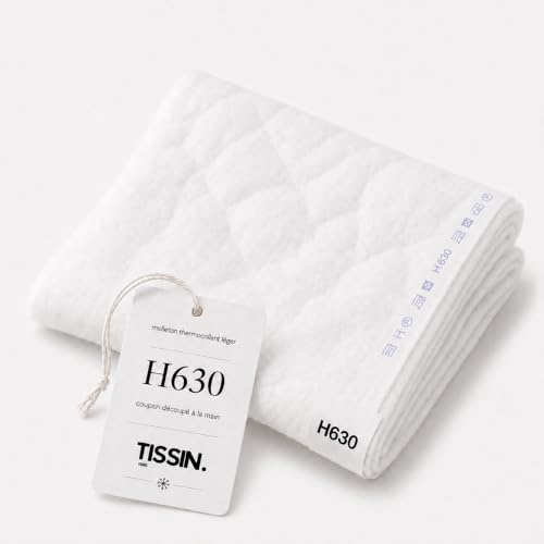 Molleton Thermocollant Léger H630-300x90 Cm - Coupon Tissin issu d’un Rouleau Vlieseline - Renfort Moelleux pour Patchwork, Quilting, Vêtements, Trousses et Pochettes