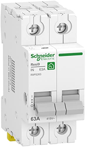 Schneider Electric - Resi9 - interrupteur-sectionneur 2P 63A - R9PS263