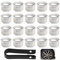 N/S MoK 20 Piezas Universal 17mm Tapa de Tuerca de Rueda, Tapones Tornillos Ruedas Coche, Tapas de Tornillos con Extractor, para La Mayoría de los Vehículos