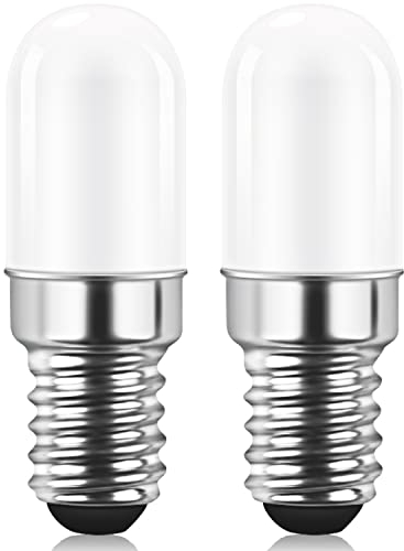 AGOTD LED Kühlschranklampe E14 LED Lampen, 1.5W Warmweiß 3000K Ersatz für 15W Halogenlampen, 135lm, Nicht Dimmbar, 240° Abstrahlwinkel, LED Leuchtmittel, 220-240V AC, 2er Pack