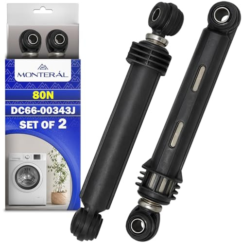 2 Stück Stoßdämpfer Waschmaschine 80N DC66 00343J für Samsung Vibrationsdämpfer Waschmaschine Garantie 10 Jahre - MONTERAL