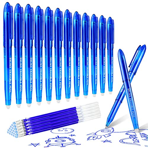 BBLIKE Radierbarer Kugelschreiber 12 Stücke Gelschreiber und 20 Friction Stifte Minen 0,7 mm Spitze Gel Stifte Kugelschreiber mit Radiergummi radierbarer Tintenroller Stifte radierbar