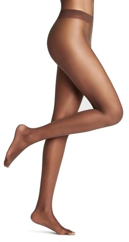 FALKE Damen Strumpfhose Shelina 12 DEN W Ti ultra-transparent einfarbig 1 Stück, Braun Espresso 5188, S-M