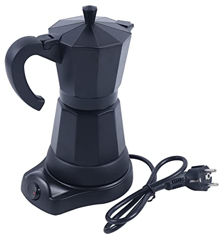 Acesunny 300ml Espressokocher Espresso Bereiter Maschine Elektrisch Mokka Maker Aluminium Elektrische Kaffeemaschine Espressokocher Mokka Espresso Kanne