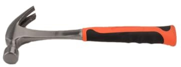 FLZOSPER 8oz Claw Hammer with Smooth Face & Shock Reduction Grip- Long Handle Straight Rip Claw