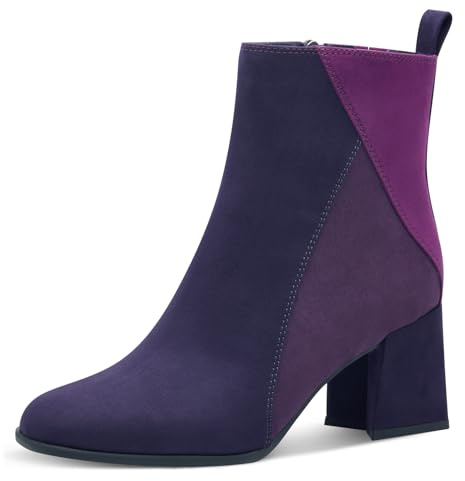 MARCO TOZZI Bottines zippées pour Femme 2-25385-43 Botte Tendance, Purple Comb, 39 EU
