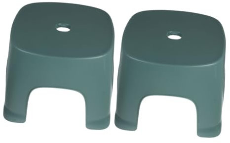 KICHOUSE Tritthocker Aus PVC Kunststoff Für Kinder Kindertritthocker Badezimmer Fußhocker rutschfest Haushalts Fußhocker Mit Leichter Oberfläche Für Toilette Und Alltag