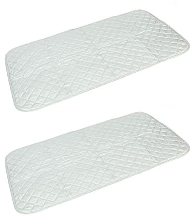 2 Pezzi Coperta da Stiro, Coperta da Stiro Resistente Al Calore Coperta da Stiro da Viaggio in Cotone per Asciugatrice Tappetino per Lavanderia Desktop per Lavatrice Coperture
