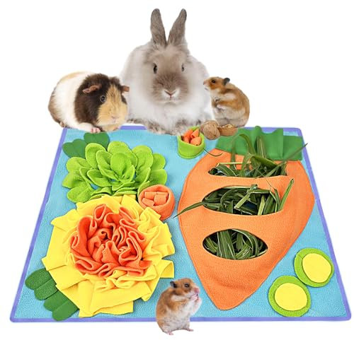 Schnüffelmatte für kleine Tiere, für Kaninchen, Hamster, Hunde, interaktives Futterpad, langsames Füttern, Decke für Haustiere, Nasenarbeitstraining, Spielmatte
