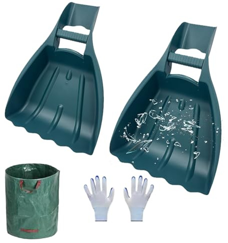 Handrechen mit Krallen – Handschaufel zum Auffangen von Schmutz im Freien, robuste Hebel für Pflanzenmüll | Arbeitszubehör zur Reinigung von Böden, Laub, Hof, Wegen und Zo