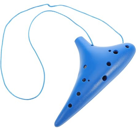 Ocarina in Resina 12 Fori Contralto Do per Principianti Blu | Uso Pratica e Viaggio, Suono Limpido ad Ampia Estensione, Design Semplice e Facile da Imparare Colore Casuale