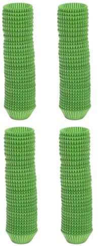 DOITOOL Pirottini per Cupcake in Carta Alimentare Verde, Porta-fragole Antiolio Resistente al Calore, 2000 Pezzi per Feste, Cottura in Forno, Pirottini Usa e Getta per Dolci e Muffin