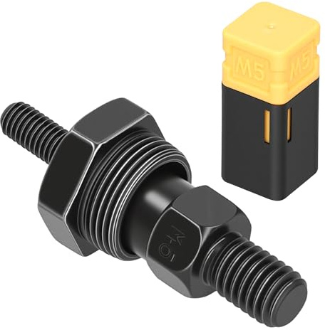 M5 Rivet Nut Gun Head Replacement Tip Alloy Steel Mandrel for Manual Rivnut Setter Tool Black 5mm Diameter Durable Precision Fit