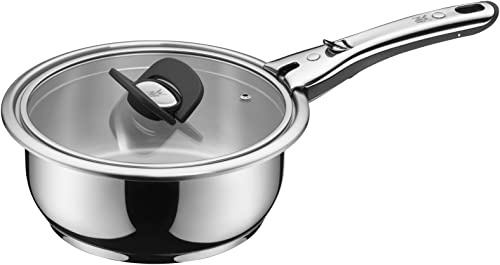 WMF Click&Serve Bratpfanne Induktion, ohne Edelstahlgriff, Cromargan Edelstahl beschichtet (ohne Edelstahlgriff, Stielkasserolle 20 cm)