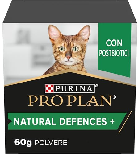 PURINA PRO PLAN | Natural Defences+ | Chat | Aliment complémentaire pour Chat Adulte | Soutient Le système immunitaire, Les défenses Naturelles et la réponse immunitaire | Poudre | Boîte de 60g