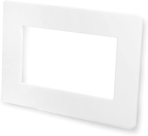 Deck INN 4 x White Double Light Switch Finger Plate Panel Socket - 2 Gang Prevents Finger Marks Around Switch (4)
