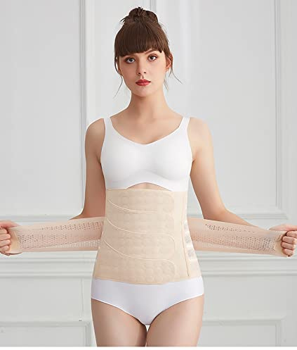 Postpartum Guertel för kvinnor postnatal magband, bälte post magbälte efter födseln magband postpartal stöd kejsarsnitt recovery bälte hudton, M