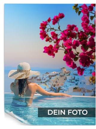 BILDER DE Personalisierte Poster | Fotoposter mit eigenem Bild | Wandbild drucken lassen | Hochformat 40x50 cm