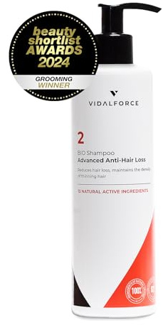 WINNER 2022* Organic Shampoo 2 XXL 400mL Reducerar håravfall - Avancerad - Bibehåller täthet i fint hår - Serum för hårväxt - Stärker hårsäckarna - Schampo för håravfall - Män & Kvinnor