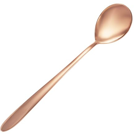 EnerMagiX Copper Spoon, 99% Pure Copper, Coffee, Dinner,Long Handle, Ice Tea, Long Spoons for Stirring,Tableware (One)