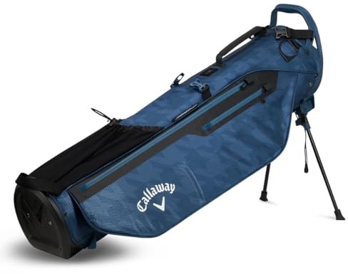 Callaway Golf PAR 3 HD Federmäppchen, wasserdicht, mit Ständer, 2024, Marineblau mit Hahnentrittmuster