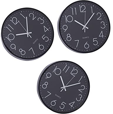 MAGICLULU Vintage-wanduhr Antikes Große Digitaluhr Digitaluhren Leise Wanduhr Runde Wanduhr Nicht Tickende Wanduhr Moderne Wanduhr Schlafzimmer Wand Wanduhr Digital Dreidimensional 3D