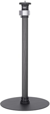 Koolehaoda Monopod Stand for Desk, 16-28 Adjustable Camera Table Mount Stand with Heavy Base, Carbon Fiber Monopod Mount Stand for DSLR Camera, Light, Webcam, Live Streaming, Vlogging