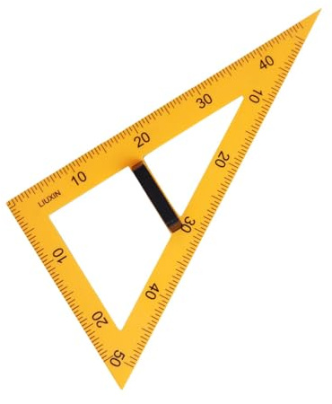 F Fityle Multifunktions-Lehrlineal, MathematikAusrüstung, große Größe, große Zahlen, Zeichnungs-MatheWerkzeug für Zeichnungen, Tafel, 60-Grad-Dreieck
