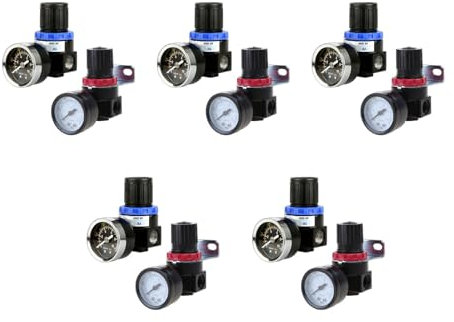 AR2000 BR3000 BR4000 G1/4 Zoll Luftregelung Kompressor Druckentlastungsregler Steuerung mit Armaturen Behandlungseinheiten Luftdruck Flaschenöffner Set Korkenzieher Regler für Autoreifen Müllluft