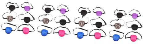 Beavorty Eye Patch Children Stk Piraten- Augenpflaster Für Erwachsene Medizinisch Linkes Auge Astigmatismus Augenblinder Amblyopiepflaster Für Kinder Augenklappe Für Kurzsichtige Brille Polyester