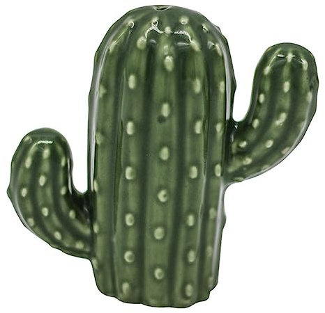 TOPBATHY Porta Stuzzicadenti Compatto e Liscio in Materiale a Forma di Cactus Verde Accessorio Creativo e Decorazione la Casa per Uso Domestico