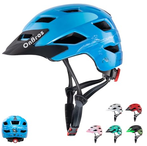 OnBros Fahrradhelm Kinder, Mädchen und Jungen Helm Kinder für 5-13 Jahre Kinderfahrradhelm mit Visier Fahrrad Helm Kind 50-57CM für Skateboarding Scootering und Radfahren