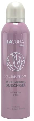 SPA CELEBRATION - Gel doccia schiumoso, 200 ml, fiore di loto e riso, confezione da 2