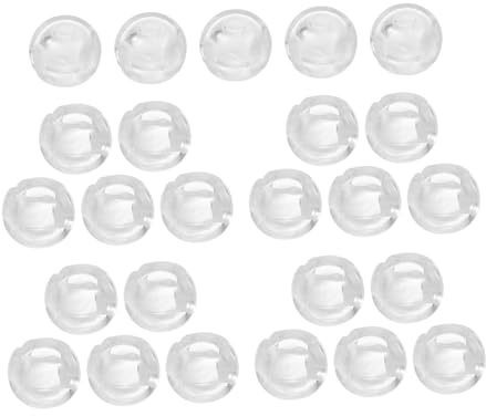 MOTHNUR 25piezas Topes De Cadena De Cuentas Transparentes Conectores Ajustables para Cortinas Verticales Baños y Comedores