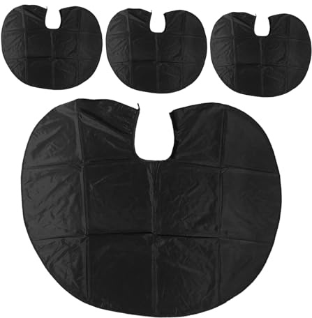 Homoyoyo 4pezzi Mantello per Tintura Capelli Grembiule da Parrucchiere Collare Protettivo Lavabile Unisex-adulto per Colorazione Decolorazione Salone Domestico