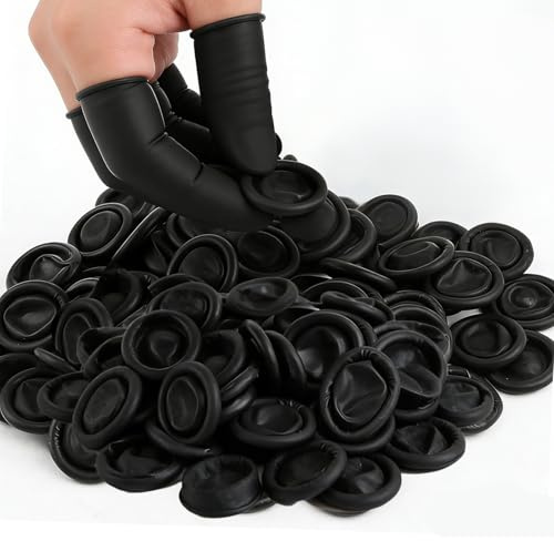 100 Pcs Disposable Finger Cots, Finger Protectors, Finger Gloves for Manicure,Beauty, Massage, Industrial Use