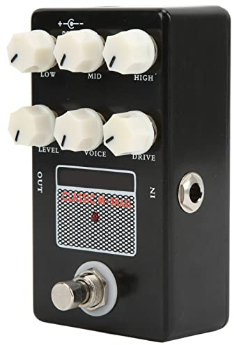 Pedale effetto per chitarra CLASSIC M SHALL Accessorio per strumento di simulazione altoparlante Cabinet multimicrofono professionale in metallo nero Controllo EQ per chitarristi