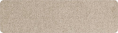 Efia Salonloewe Fußmatte für Zuhause - einfarbig - waschbar - Sand, 30 x 100 cm