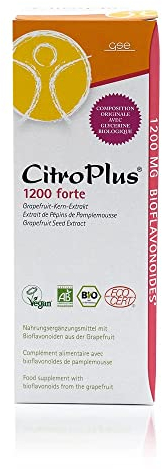 GSE CitroPlus 1200 Forte - Grapefruitkern Extrakt, 250 ml Grapefruit Tropfen in BIO-Qualität, 3000mg Flavonoide, 100% vegan und ohne Zusatzstoffe
