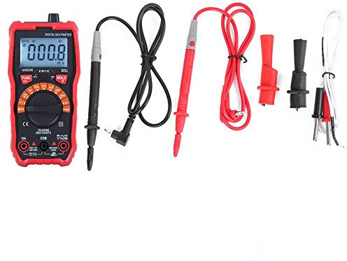 Auto-Ranging Digital Multimeter,UA9233E Handheld Ammeter AC DC Amp Ohm Voltage Tester Meter with Electronic Probe,multimeter